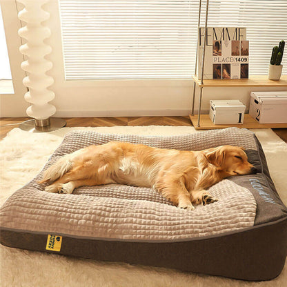 Orthopaedic Dog Bed with Headrest Support for Pets