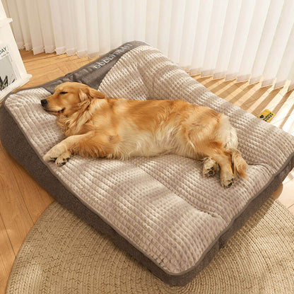 Orthopaedic Dog Bed with Headrest Support for Pets