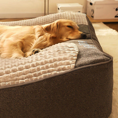 Orthopaedic Dog Bed with Headrest Support for Pets