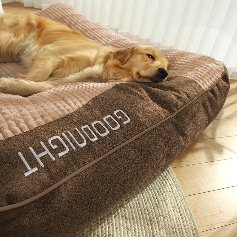 Orthopaedic Dog Bed with Headrest Support for Pets