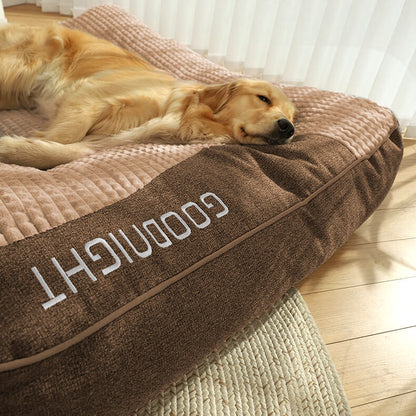 Orthopaedic Dog Bed with Headrest Support for Pets