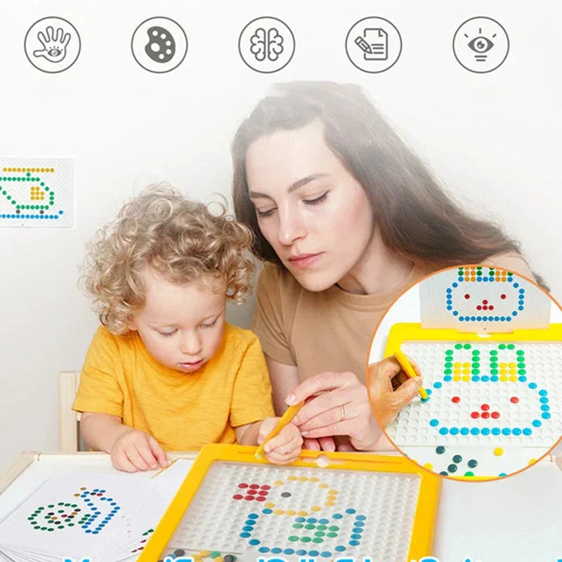 Magnetic Drawing Pad Dots Board for Kids