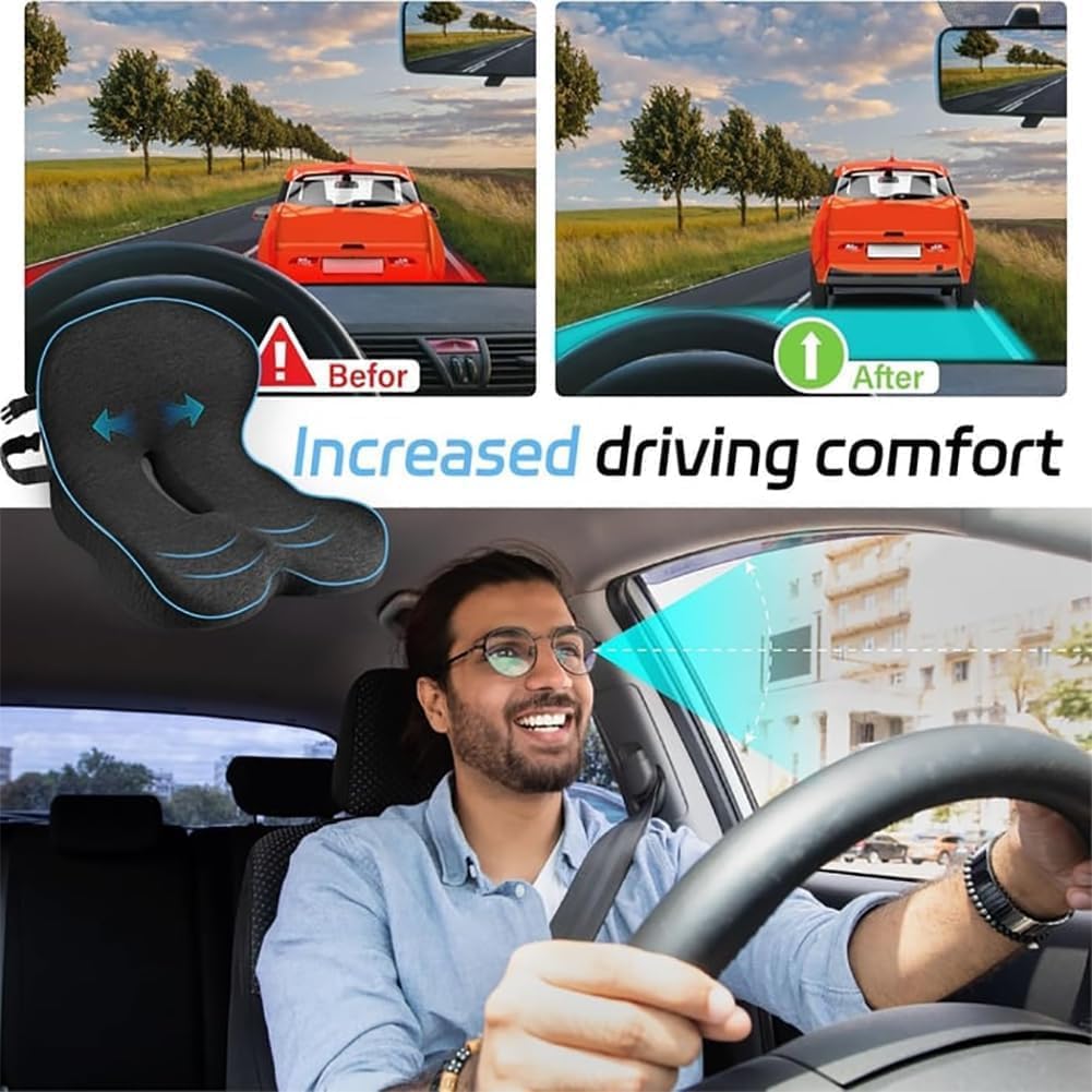 L-Shaped Car Seat Cushion Memory Foam