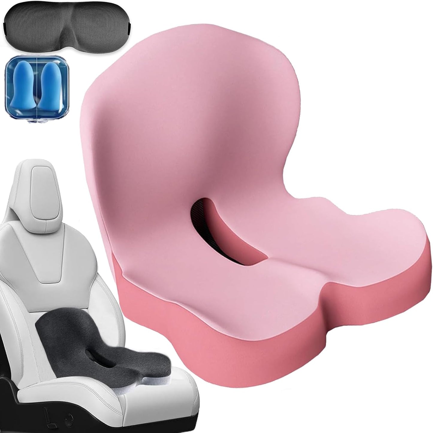 L-Shaped Car Seat Cushion Memory Foam