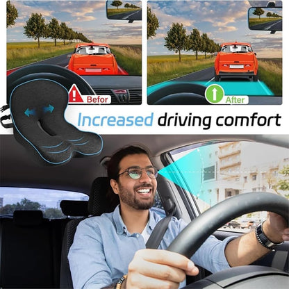 L-Shaped Car Seat Cushion Memory Foam