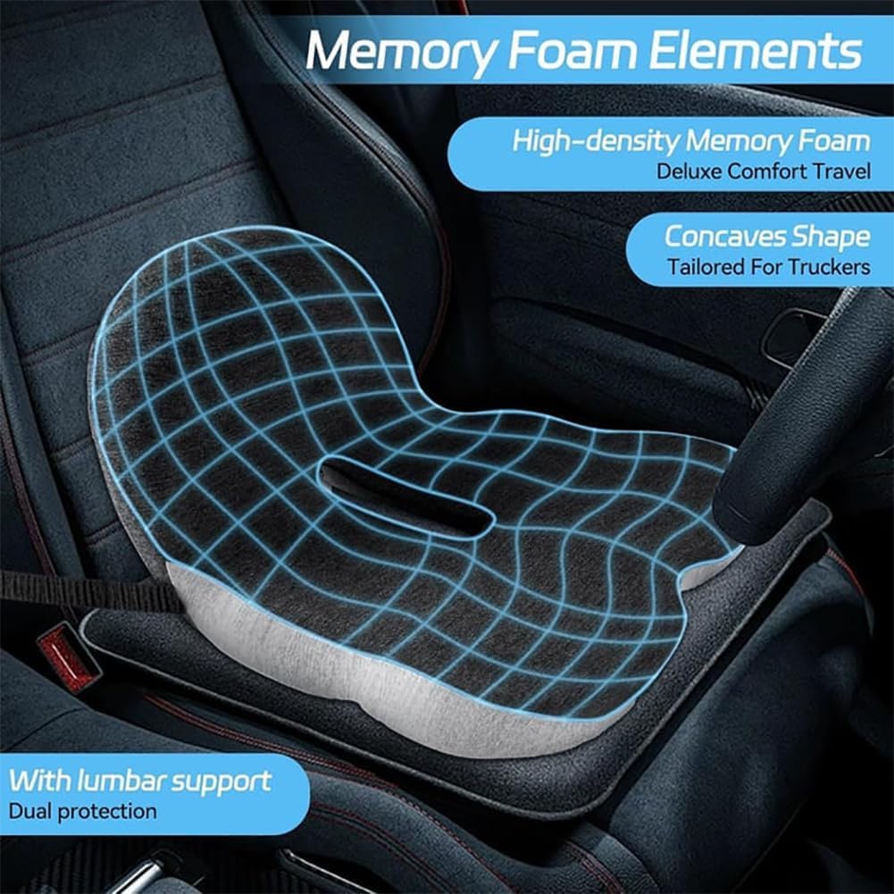 L-Shaped Car Seat Cushion Memory Foam