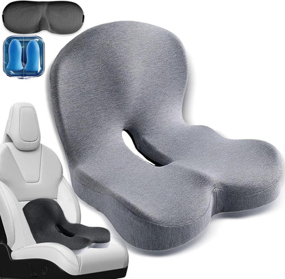 L-Shaped Car Seat Cushion Memory Foam