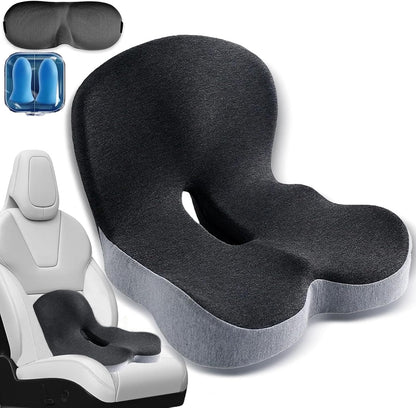 L-Shaped Car Seat Cushion Memory Foam