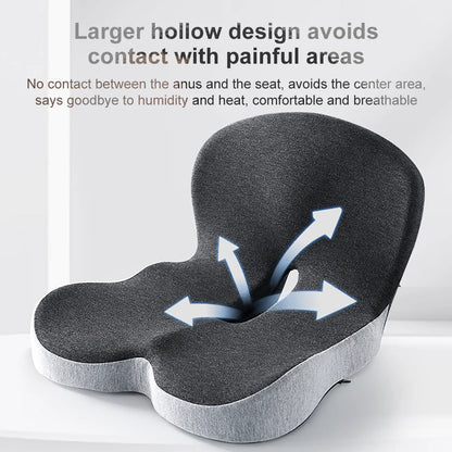 Lumbar Support Cushion Pillow Memory Foam Ergonomic Shape