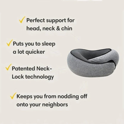 Memory Foam Neck Pillow Travel Cushion Support