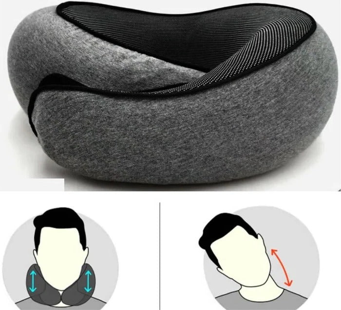 Memory Foam Neck Pillow Travel Cushion Support