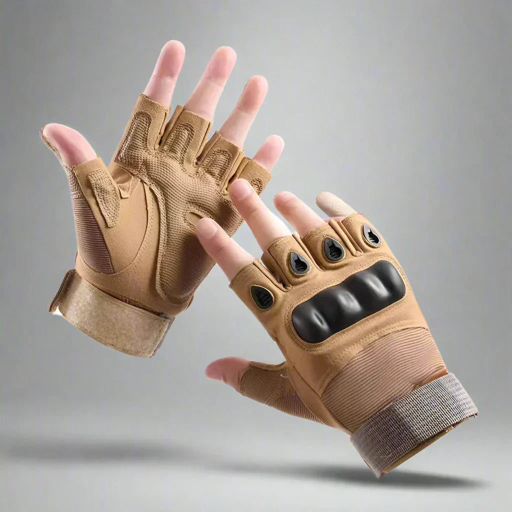 Men's Tactical Fingerless Gloves Hunting Gear