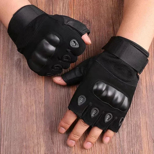 Men's Tactical Fingerless Gloves Hunting Gear