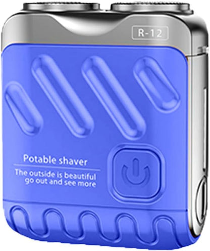 Mini Electric Shaver Double Head Rotary Razor Rechargeable