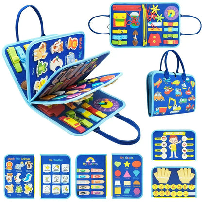 Montessori Busy Book Educational Toy Learning Activities Set