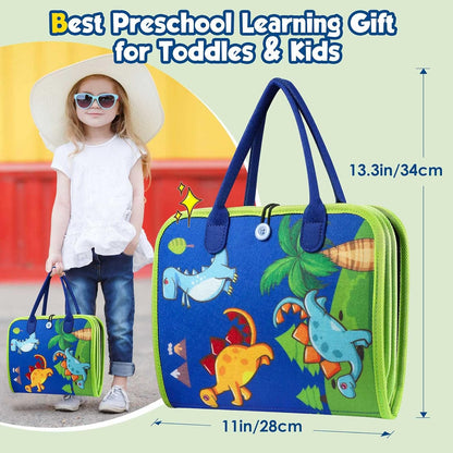 Montessori Toddler Activity Board Sensory Book 2-4 Years