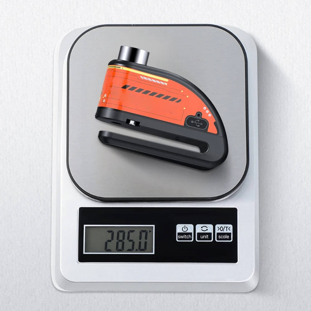 Motorcycle Disc Lock Alarm Security Device