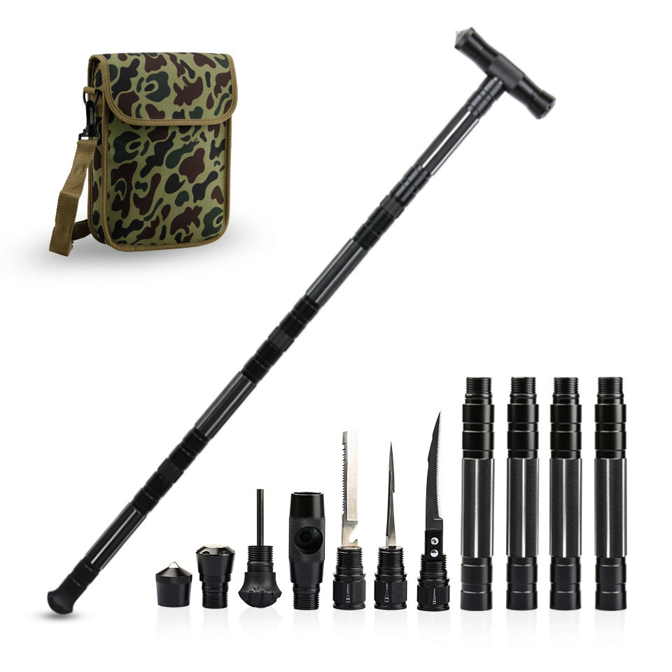 Adjustable Trekking Pole Hiking Stick Multifunctional