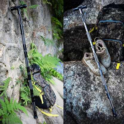 Adjustable Trekking Pole Hiking Stick Multifunctional