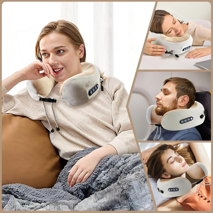 Memory Foam Neck Pillow Massager Travel Pillow