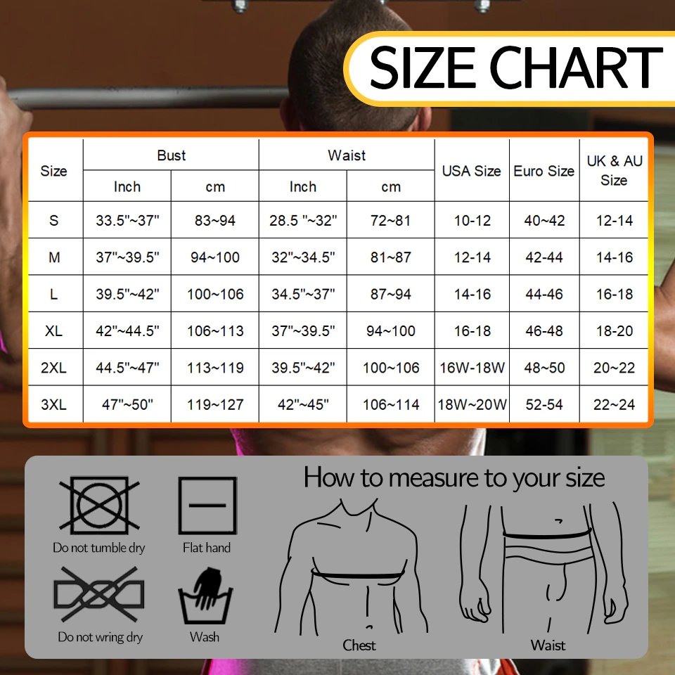 Neoprene Sauna Vest Men Fitness Apparel