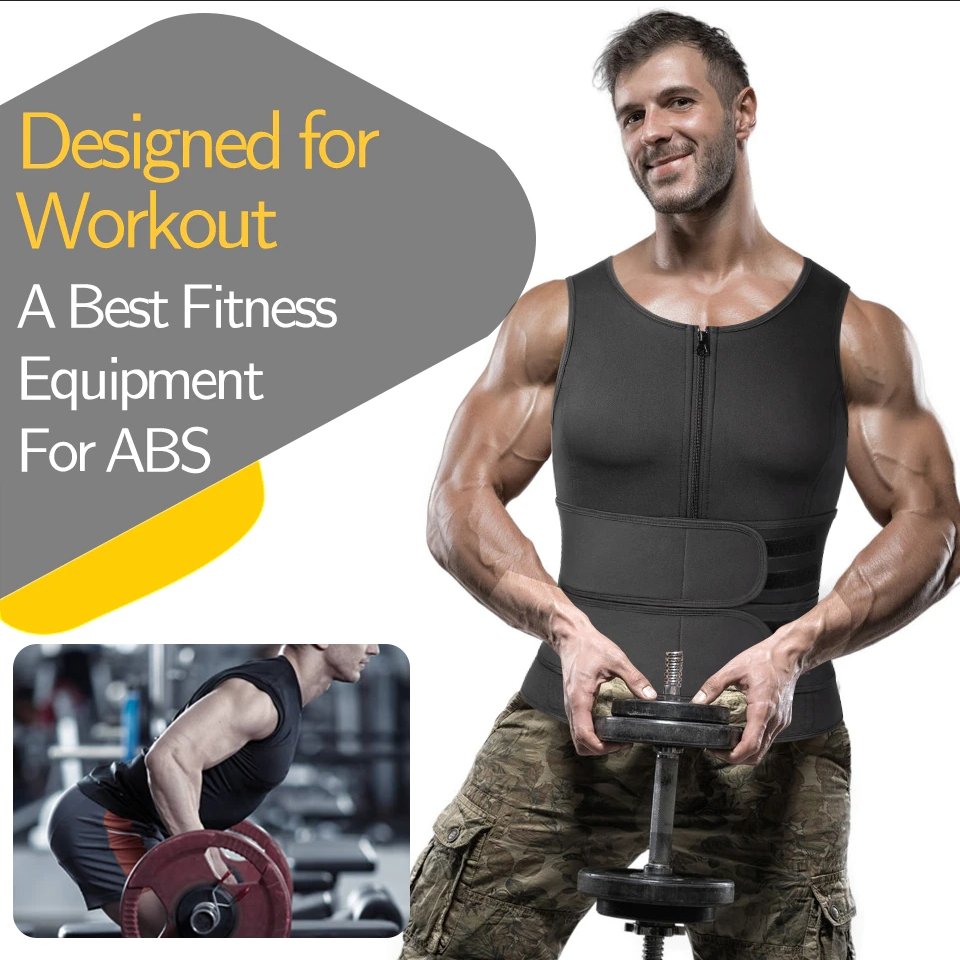 Neoprene Sauna Vest Men Fitness Apparel