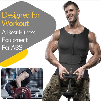 Neoprene Sauna Vest Men Fitness Apparel