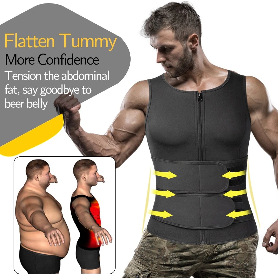Neoprene Sauna Vest Men Fitness Apparel