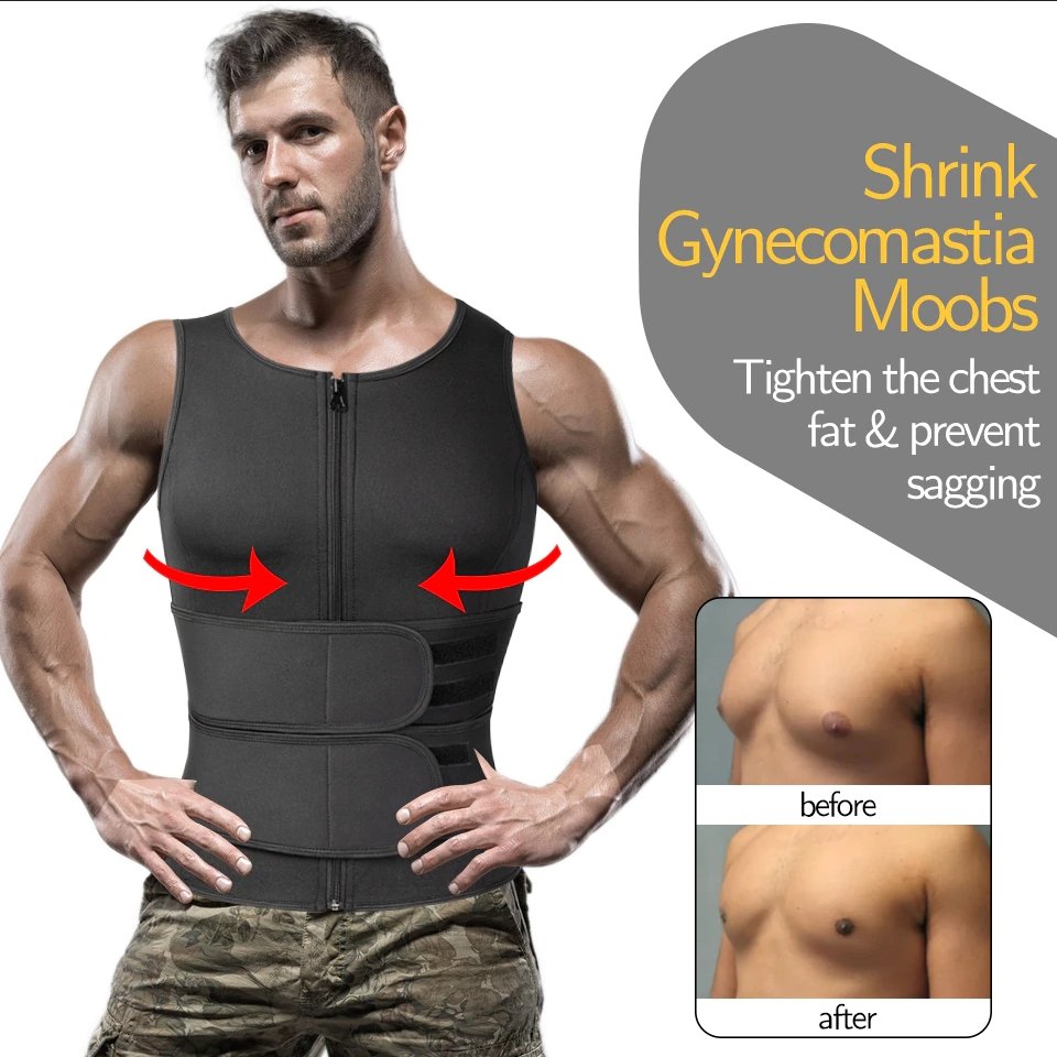 Neoprene Sauna Vest Men Fitness Apparel