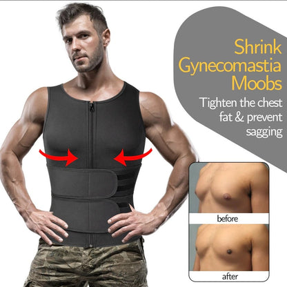 Neoprene Sauna Vest Men Fitness Apparel