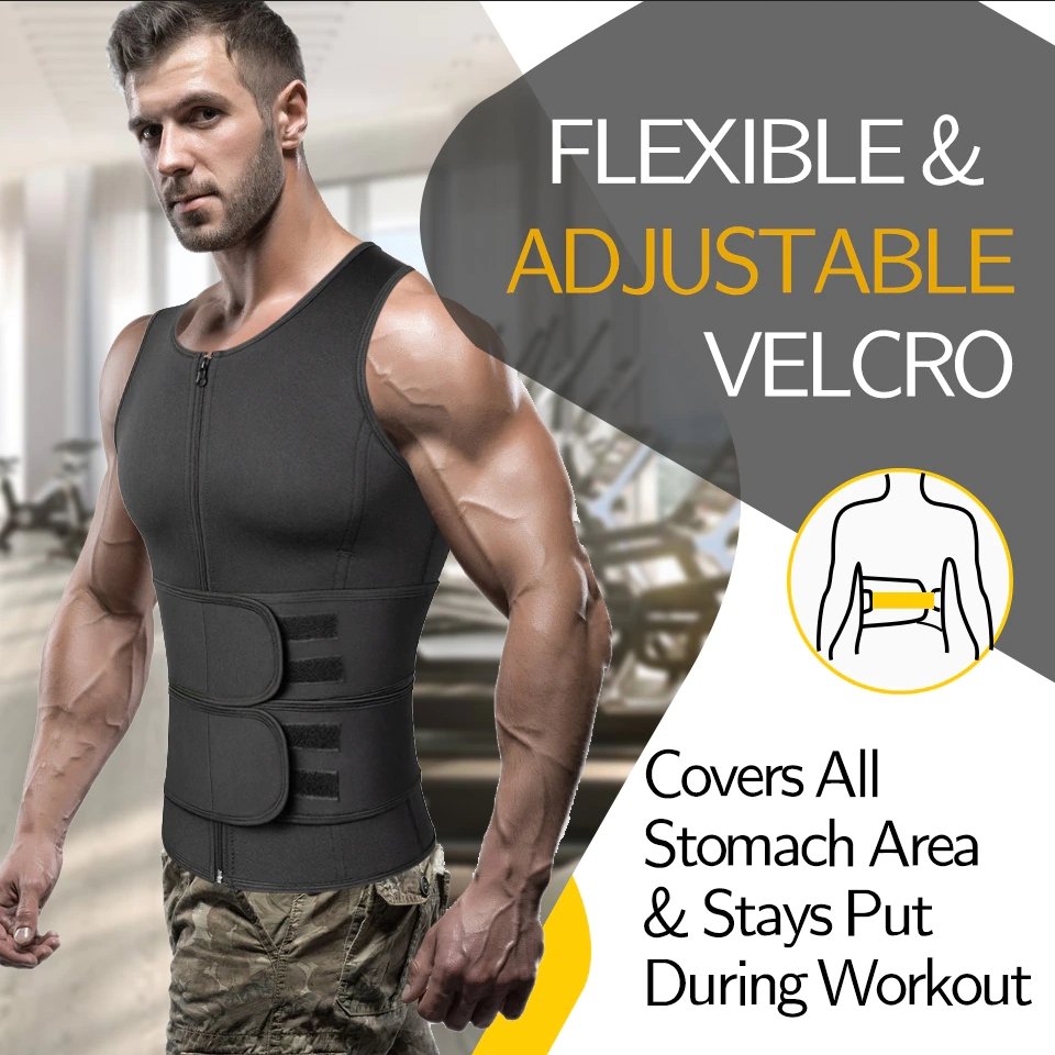 Neoprene Sauna Vest Men Fitness Apparel