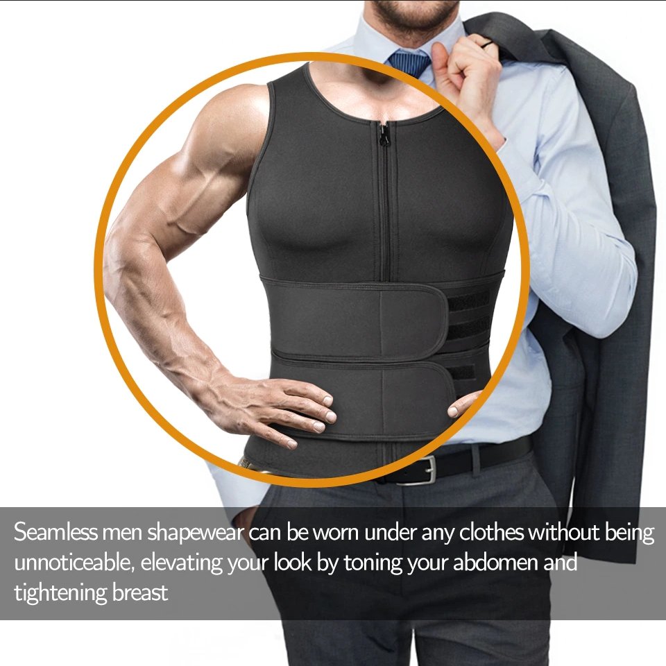 Neoprene Sauna Vest Men Fitness Apparel