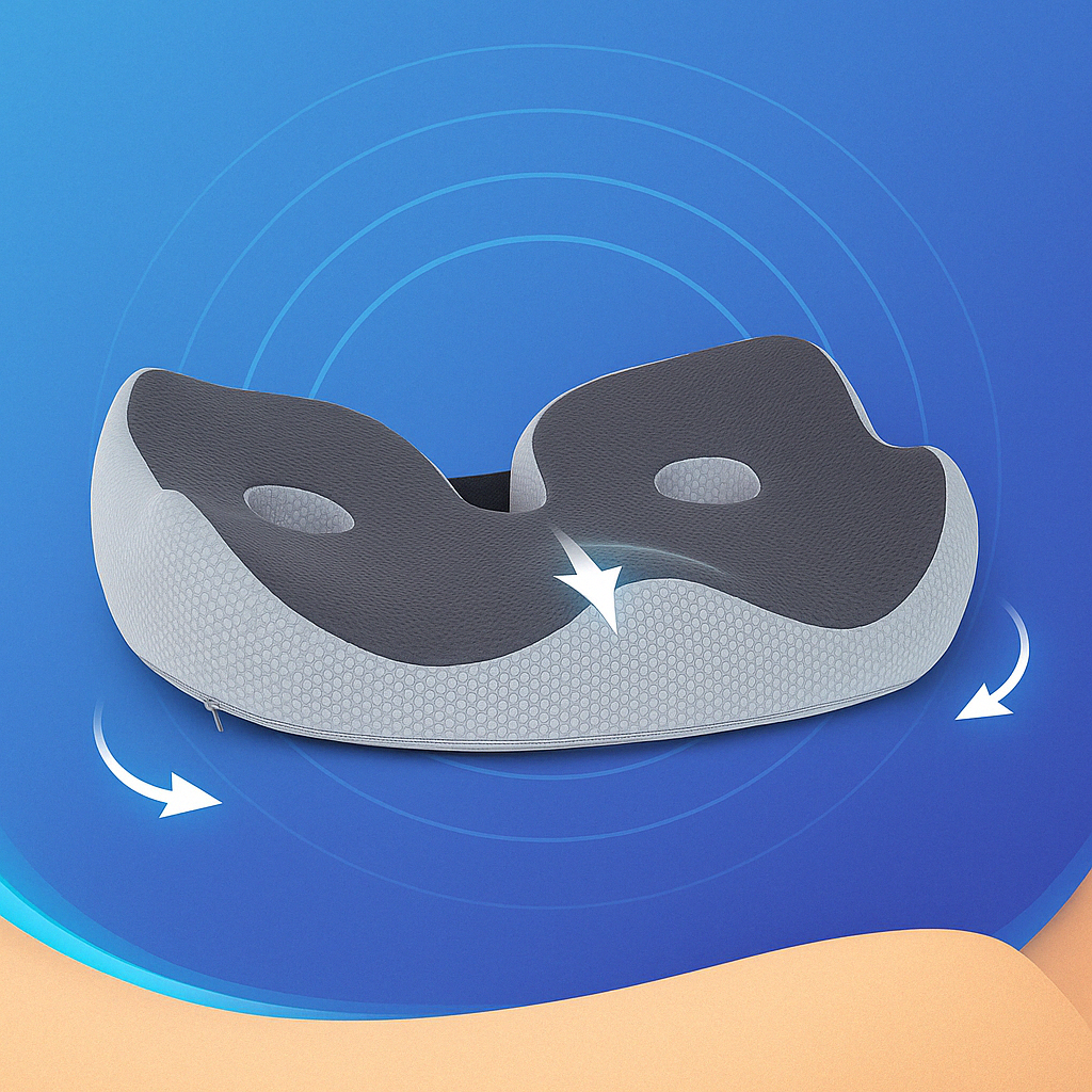 Orthopedic Memory Foam Seat Cushion Adjustable Shape