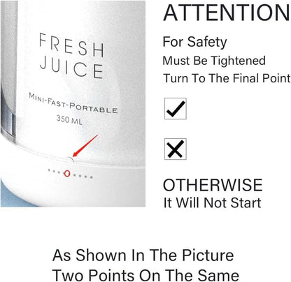 Portable USB Rechargeable Blender Personal Mixer Smoothie Maker