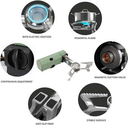 Portable Butane Gas Stove 3000 Watts Camping Stove