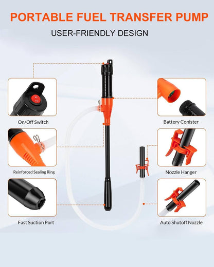 Electric Siphon Pump for Gas Diesel Water Transfer