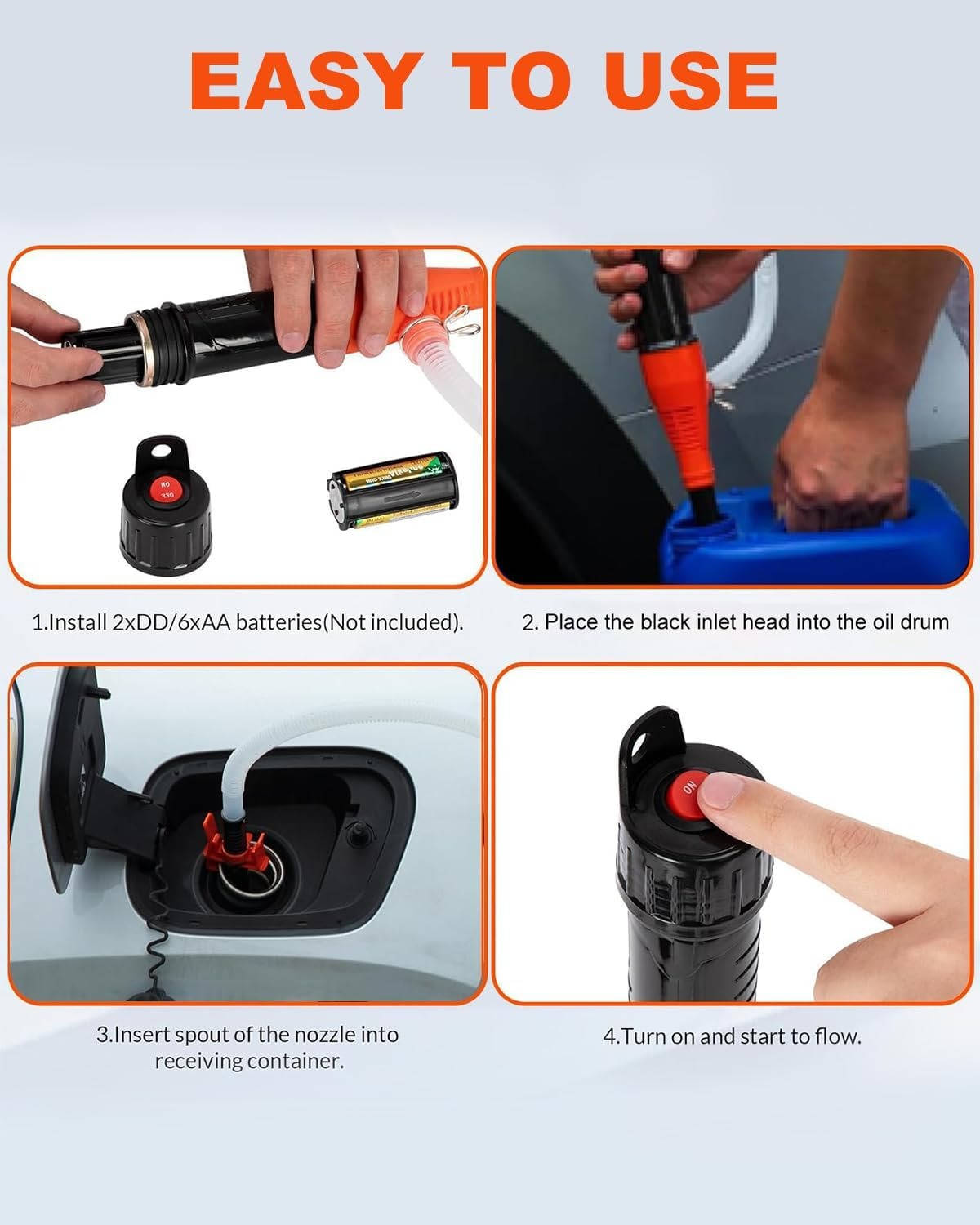 Electric Siphon Pump for Gas Diesel Water Transfer