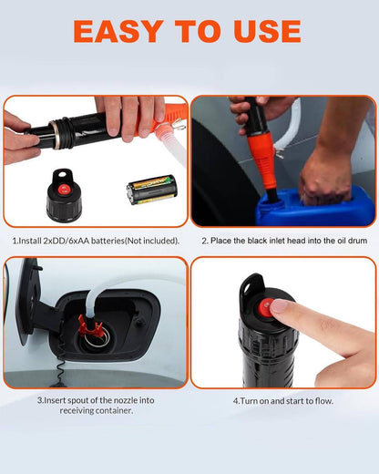 Electric Siphon Pump for Gas Diesel Water Transfer