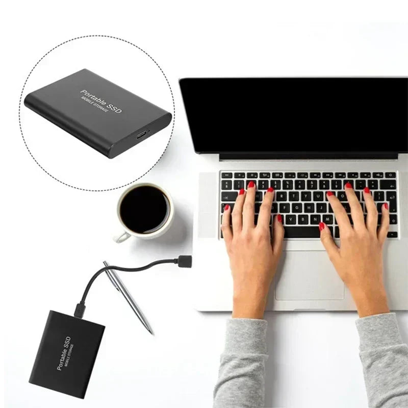 Portable External SSD Storage Drive for Laptop PC