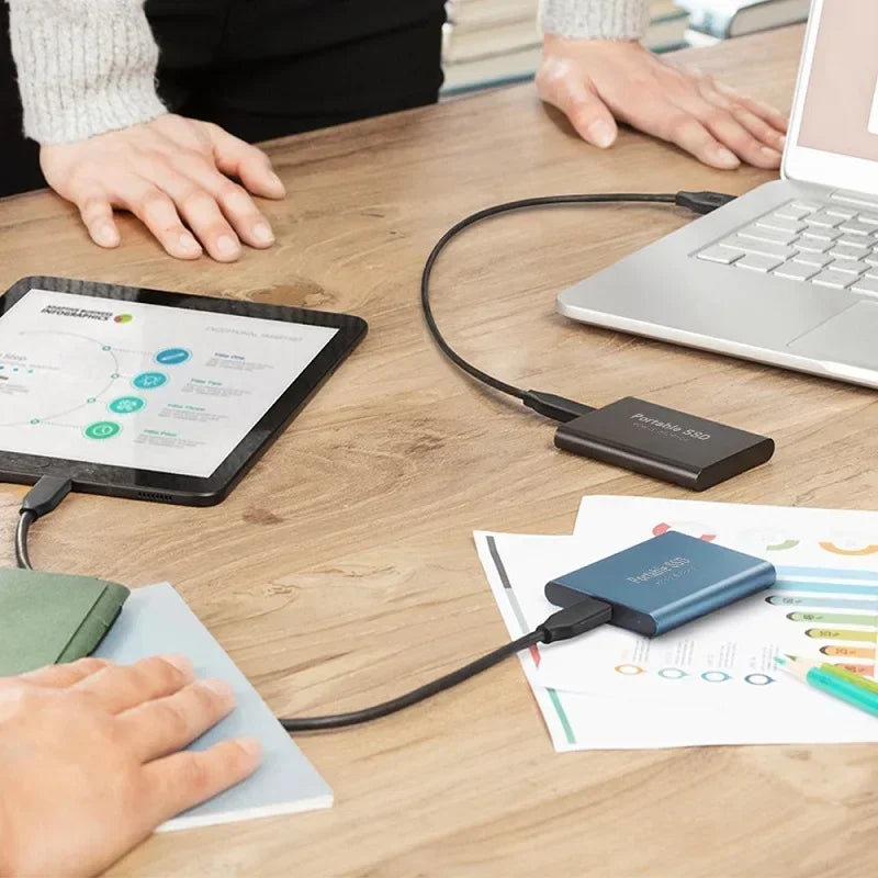 Portable External SSD Storage Drive for Laptop PC