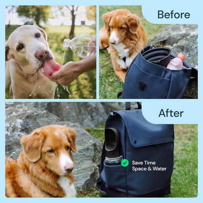 Portable Dog Water Bottle Travel Pet Water Dispenser 19 oz