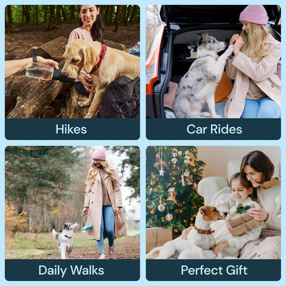 Portable Dog Water Bottle Travel Pet Water Dispenser 19 oz