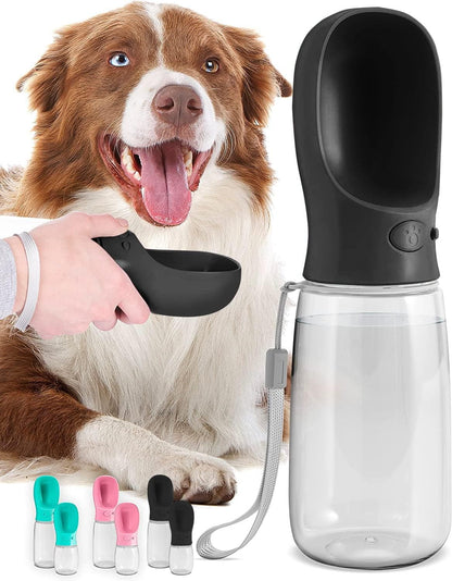 Portable Dog Water Bottle Travel Pet Water Dispenser 19 oz