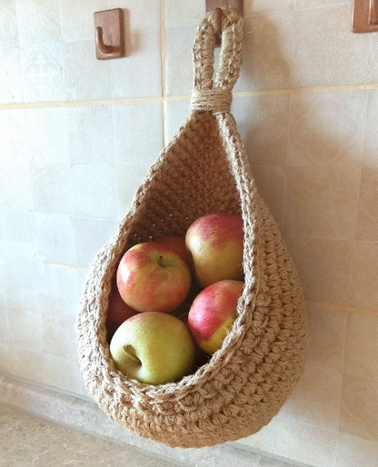Jute Wall Storage Baskets Organizer Set Handwoven