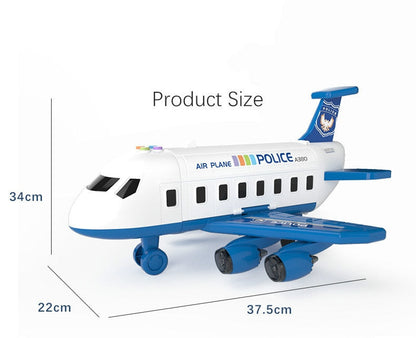 Airplane Vehicle Play Set Police Fireman Construction 3 Styles