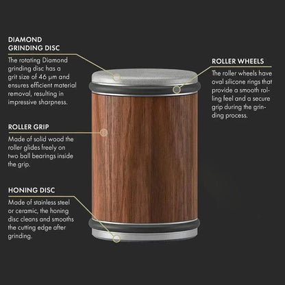 Kitchen Knife Set 5 Piece with Sharpener Chef Knives