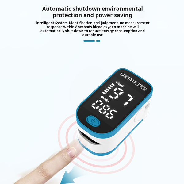 Pulse Oximeter Blood Oxygen Saturation Monitor Fingertip Device