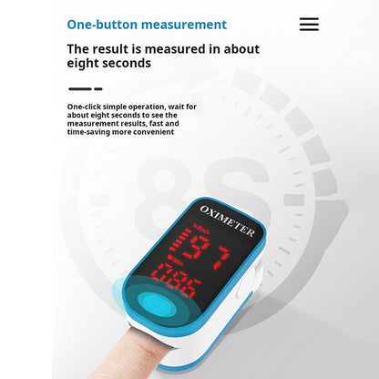 Pulse Oximeter Blood Oxygen Saturation Monitor Fingertip Device