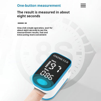 Pulse Oximeter Blood Oxygen Saturation Monitor Fingertip Device