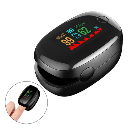 Pulse Oximeter Blood Oxygen Saturation Monitor Fingertip Device